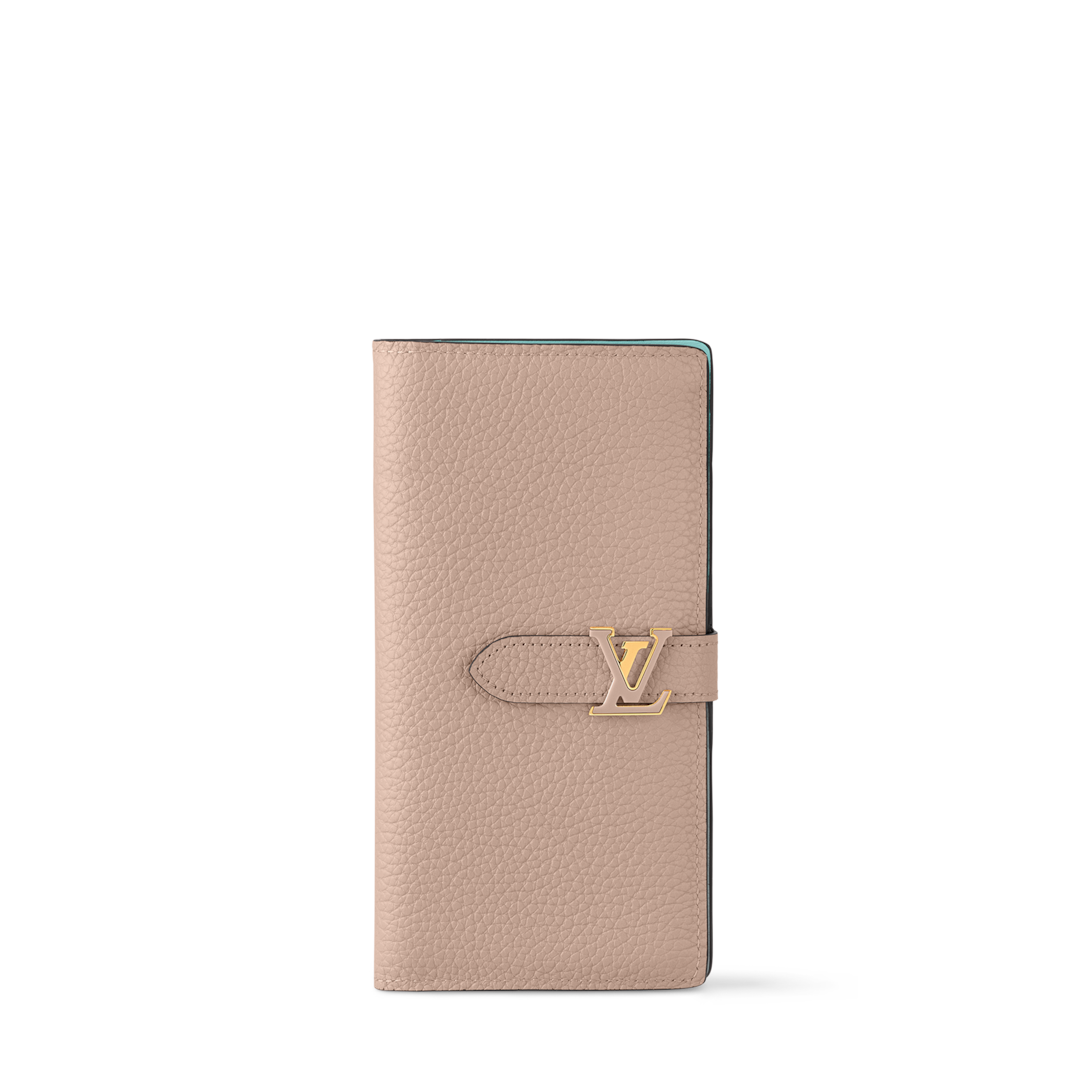 財布 LOUIS VUITTON LOUIS VUITTON Clemence Wallet M60744 Monogram Brown Zip Long Purse